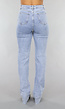 Blauwe Tall Destroyed Straight Leg Jeans