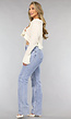 Blauwe Tall Destroyed Straight Leg Jeans