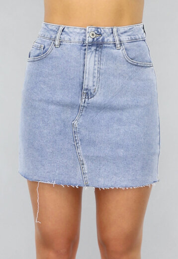 OP=OP.25.NL Korte Blauwe Denim Rok