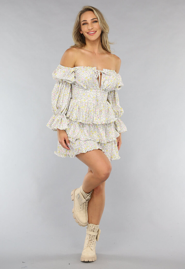 Layered Longsleeve Zomerjurkje met Bloemenprint