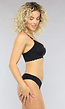 Zwarte Kanten Naadloze Bralette met Uitneembare Pads
