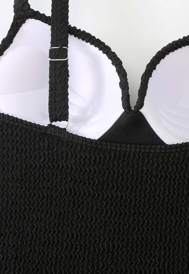 Zwart Maximizer Push-Up Badpak met Structuur