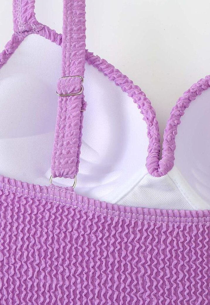 Lila Maximizer Badpak met Structuur