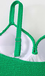 Groen Maximizer Badpak met Wavy Patroon