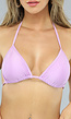 Lila Triangel Bikini Top met Uitneembare Pads