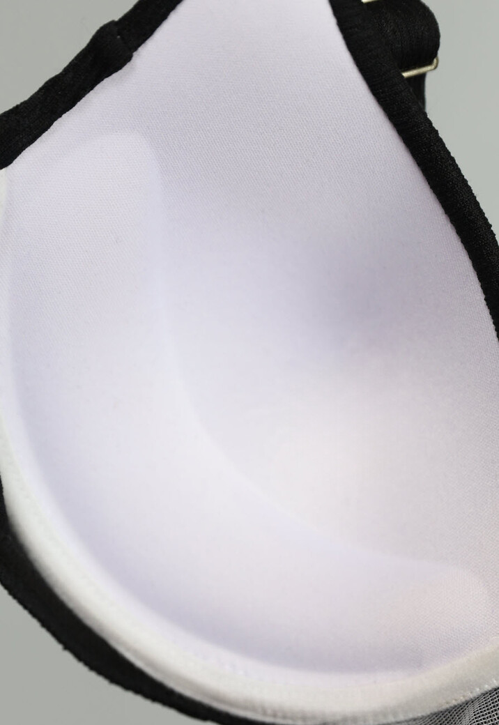 Neon Groene Push Up Bikini Top met Structuur