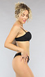 Zwarte Strapless Push Up BH met Afneembare Bandjes