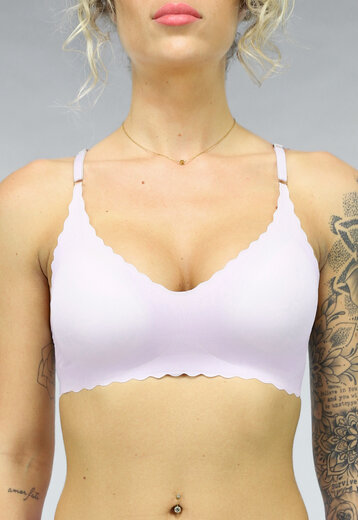 Lila Geschulpte Naadloze BH
