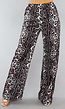 Wide Leg High Waist Tall Panterprint Broek