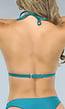 Push-Up Petrol Triangel Bikini Top