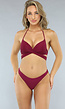 Cheeky Bikini Broekje in Wijnrood