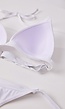 Witte Triangel Bikini Top met Push Up