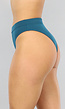 High Waist Petrol Bikinibroekje van Ribstof