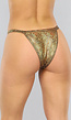 Gouden Glamour Bikinibroekje met Verstelbare Bandjes