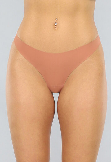 Roestbruine Naadloze String