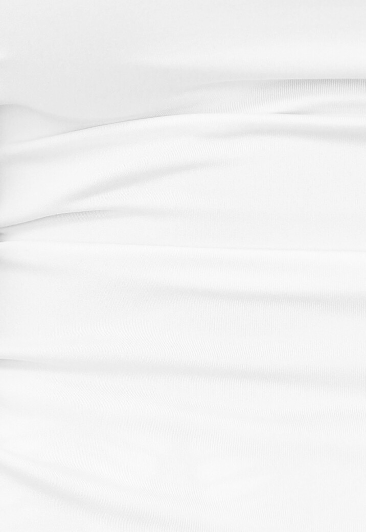 Top met Vierkante Hals in Wit