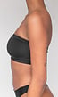 Zwarte Stretchy Bandeau Top met Anti-Slip Rand