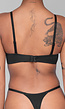 Basic Zwarte BH met Kruisbare Bandjes