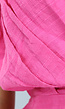 Fuchsia Overslag Zomerjurk met Elastische Taille