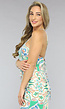 Groene Paisley Print Halter Jurk