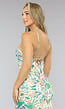 Groene Paisley Print Halter Jurk