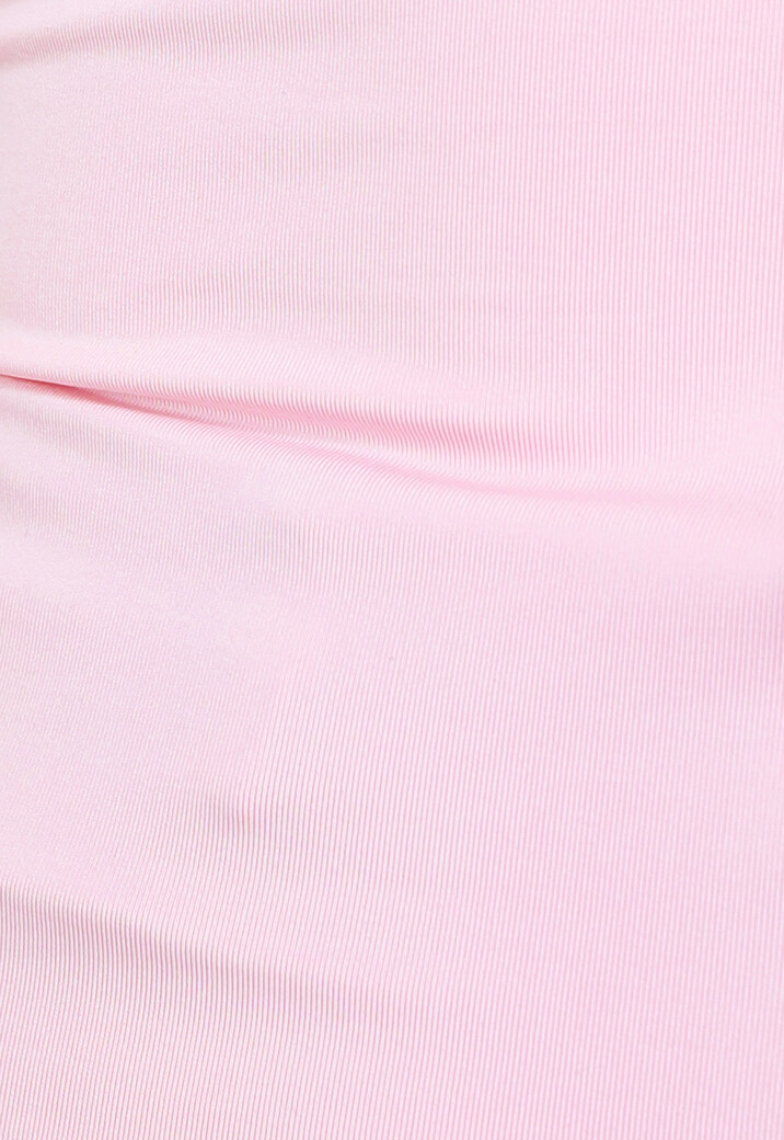 Stretch Top met Brede Schouderbanden in Lichtroze