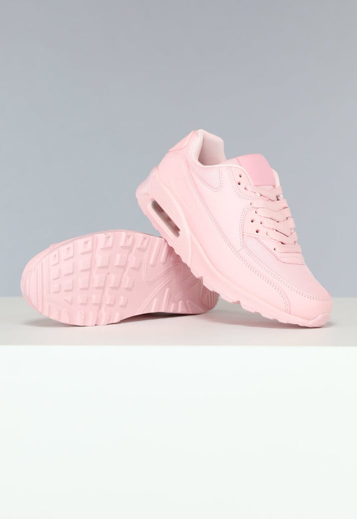 Lichtroze Stevige Sneakers met Lucht Detail