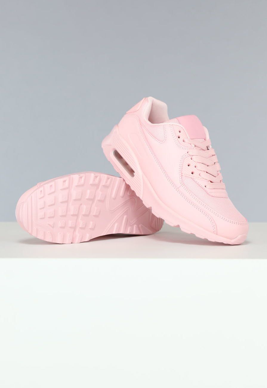 Lichtroze Stevige Sneakers met Lucht Detail Uwantisell