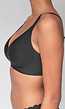 Naadloze Zwarte Softstretch BH Zonder Beugel