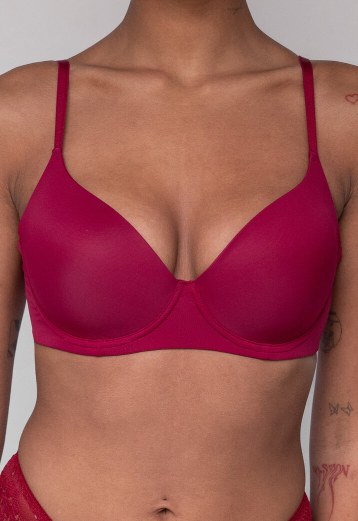 Basic Bordeaux Rode Beugel BH
