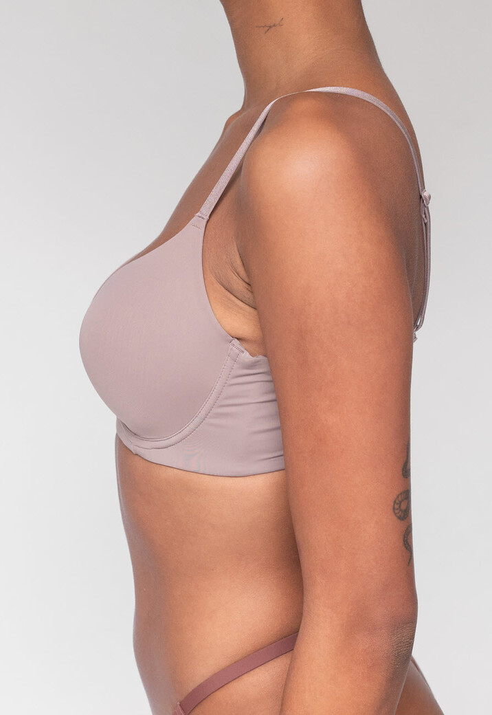 Zachte Taupe BH met Kruisbare Bandjes
