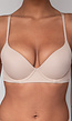Beige T-Shirt BH met Kruisbare Bandjes