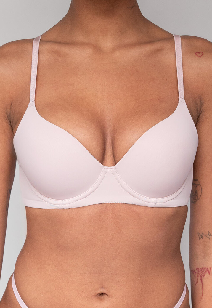 Gladde Lichtroze BH  met Beugels