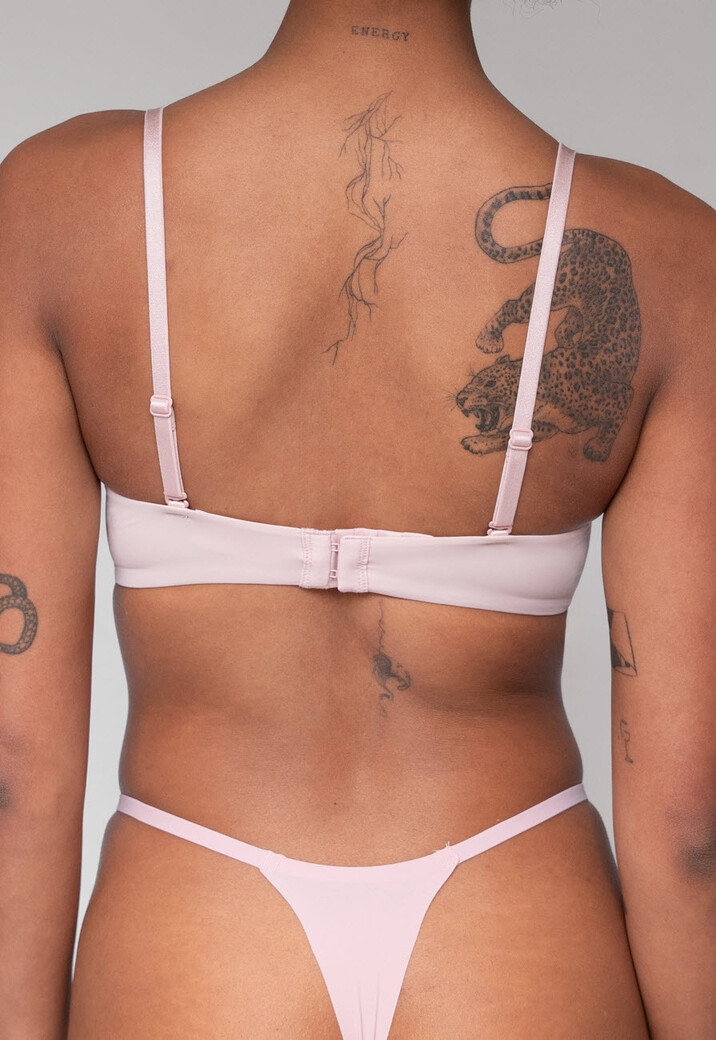 Gladde Lichtroze BH  met Beugels