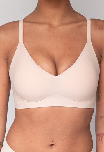 Naadloze Nude Softstretch BH Zonder Beugel