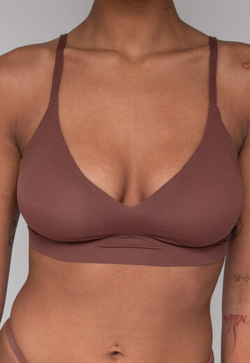 Donkerbruine Naadloze BH