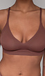 Donkerbruine Naadloze BH met Uitneembare Pads