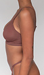 Donkerbruine Naadloze BH met Uitneembare Pads