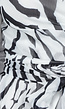 Zebra Print Chiffon Jurk met Open Mouwen