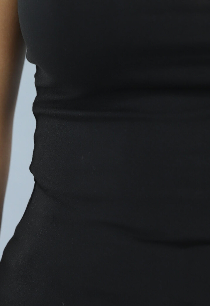 Zwarte Basic Top met Spaghettibandjes