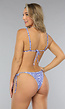 Blauw Bikini  Broekje met Strikdetail