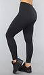 Zwarte High Waist Rib Sportlegging