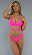 Neon Roze Cheeky Bikini Slip