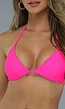 Triangel Bikini Top in Neon Roze