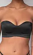 Zwarte Naadloze Push Up Bh Zonder Beugels