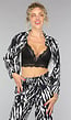 Wide Leg Co Ord Set met Zebraprint