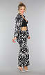 Wide Leg Co Ord Set met Zebraprint