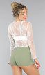 Witte Kanten See Through Top