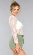 Witte Kanten See Through Top