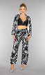 Wide Leg Co Ord Set met Zebraprint